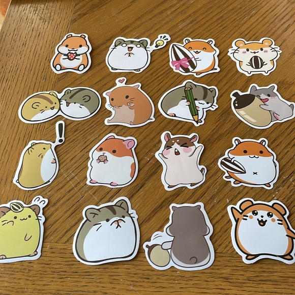 56 Hamster Stickers NEW - Picture 3 of 3